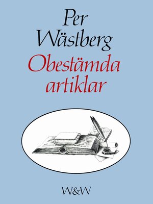 cover image of Obestämda artiklar
